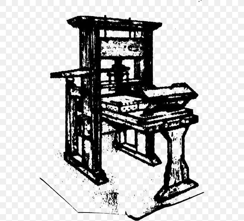 Paper Printing Press Information, PNG, 554x743px, Paper, Black And White, Chair, Furniture, Information Download Free