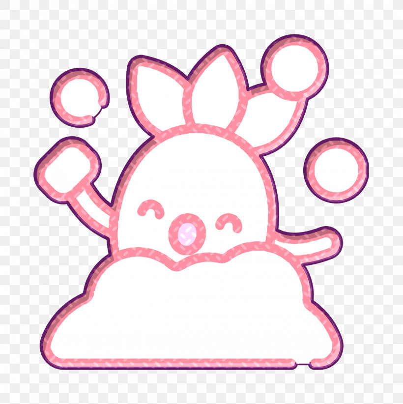 Shower Icon Pineapple Character Icon, PNG, 1240x1244px, Shower Icon, Easter Bunny, Light, Magenta, Neon Download Free