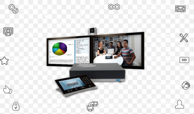 Videotelephony StarLeaf Web Conferencing Remote Presence Multimedia, PNG, 967x572px, Videotelephony, Brand, Communication, Communication Device, Computer Software Download Free