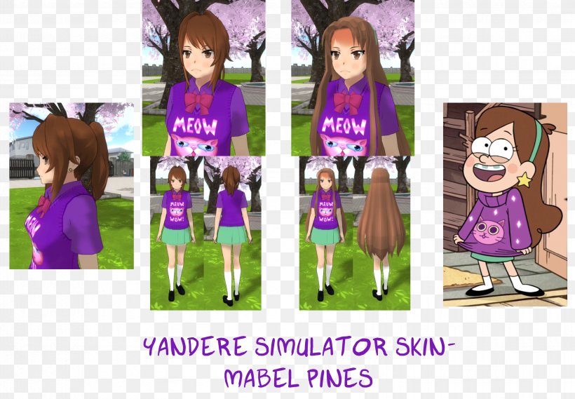 Yandere Simulator Yuno Gasai Mabel Pines, PNG, 3301x2291px, Yandere Simulator, Character, Child, Clothing, Costume Download Free