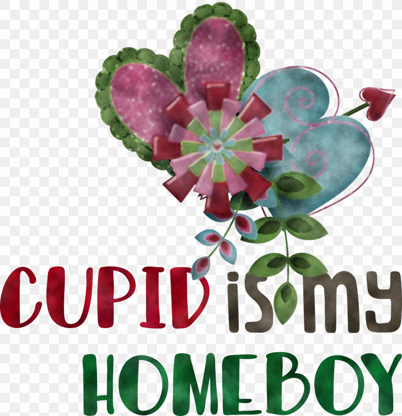 Cupid Is My Homeboy Cupid Valentine, PNG, 2903x2999px, Cupid, Biology, Flower, Leaf, Meter Download Free
