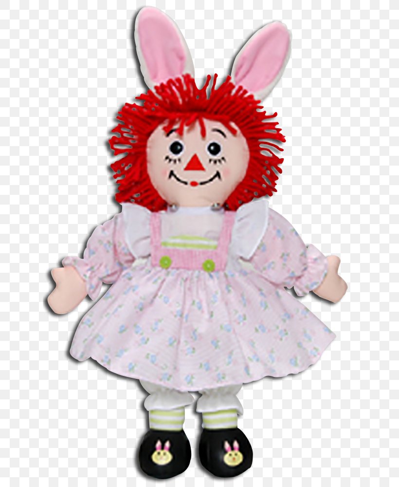 Raggedy Ann Easter Bunny Stuffed Animals & Cuddly Toys Rabbit Doll, PNG, 643x1000px, Raggedy Ann, Christmas, Collectable, Costume, Doll Download Free