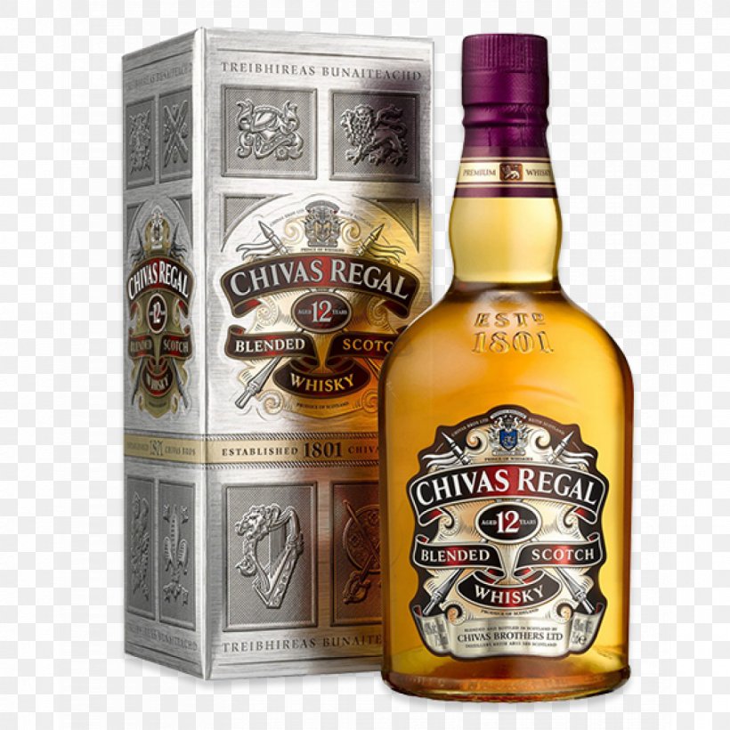 Chivas Regal Scotch Whisky Blended Whiskey Aberdeen, PNG, 1200x1200px, Chivas Regal, Aberdeen, Alcohol, Alcoholic Beverage, Alcoholic Drink Download Free