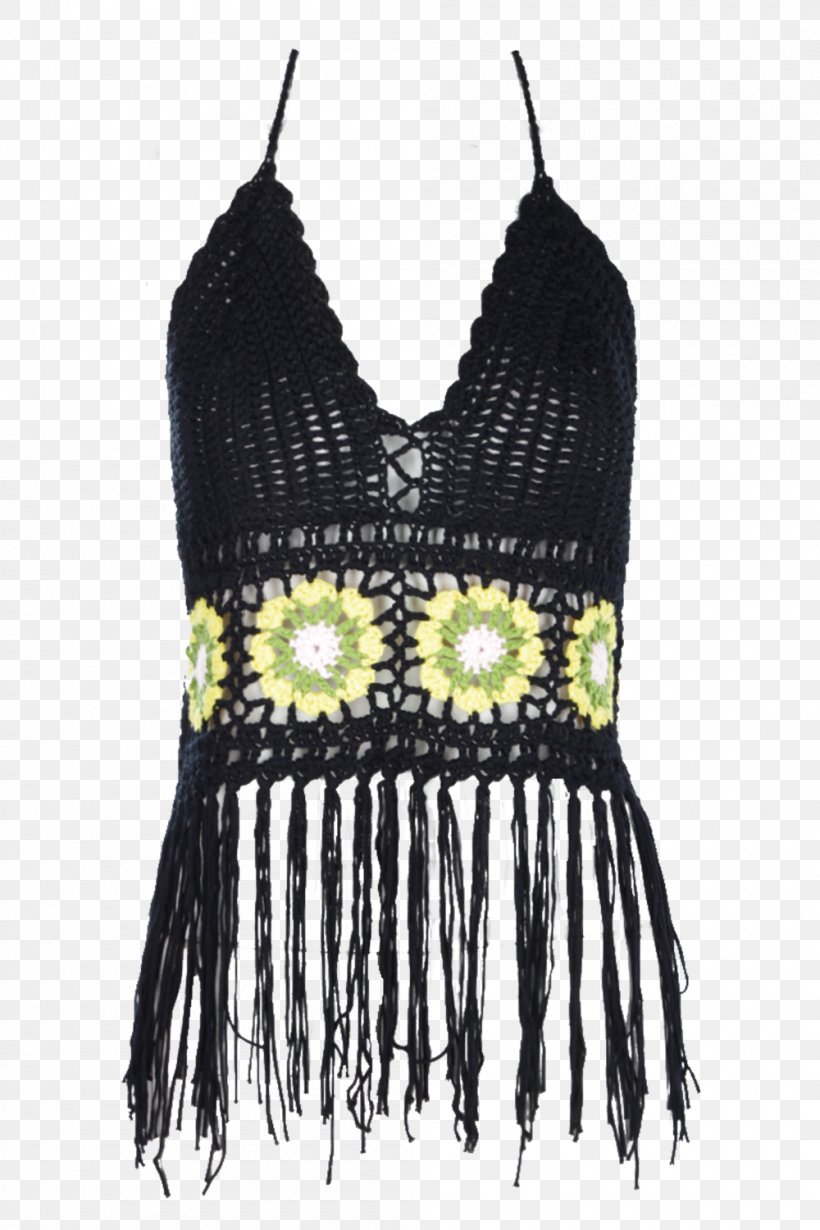 Crop Top Clothing Woman Crochet, PNG, 1000x1500px, Crop Top, Black, Bra, Clothing, Crochet Download Free