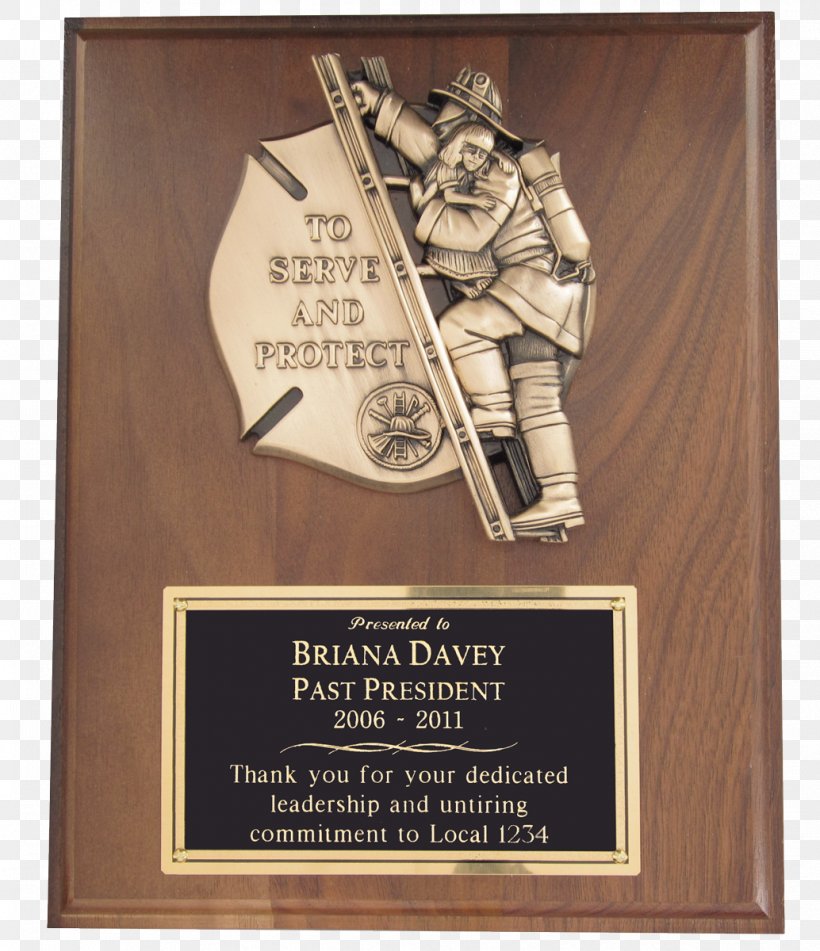 Firefighter Commemorative Plaque Award Trophy Bronze, PNG, 1034x1200px, Firefighter, Award, Bronze, Commemorative Plaque, Customer Download Free