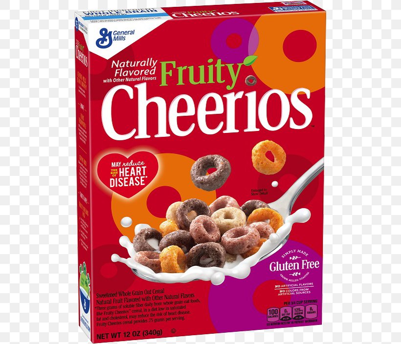 Breakfast Cereal General Mills Fruity Cheerios Honey Nut Cheerios, PNG, 592x704px, Breakfast Cereal, Breakfast, Cereal, Cheerios, Convenience Food Download Free