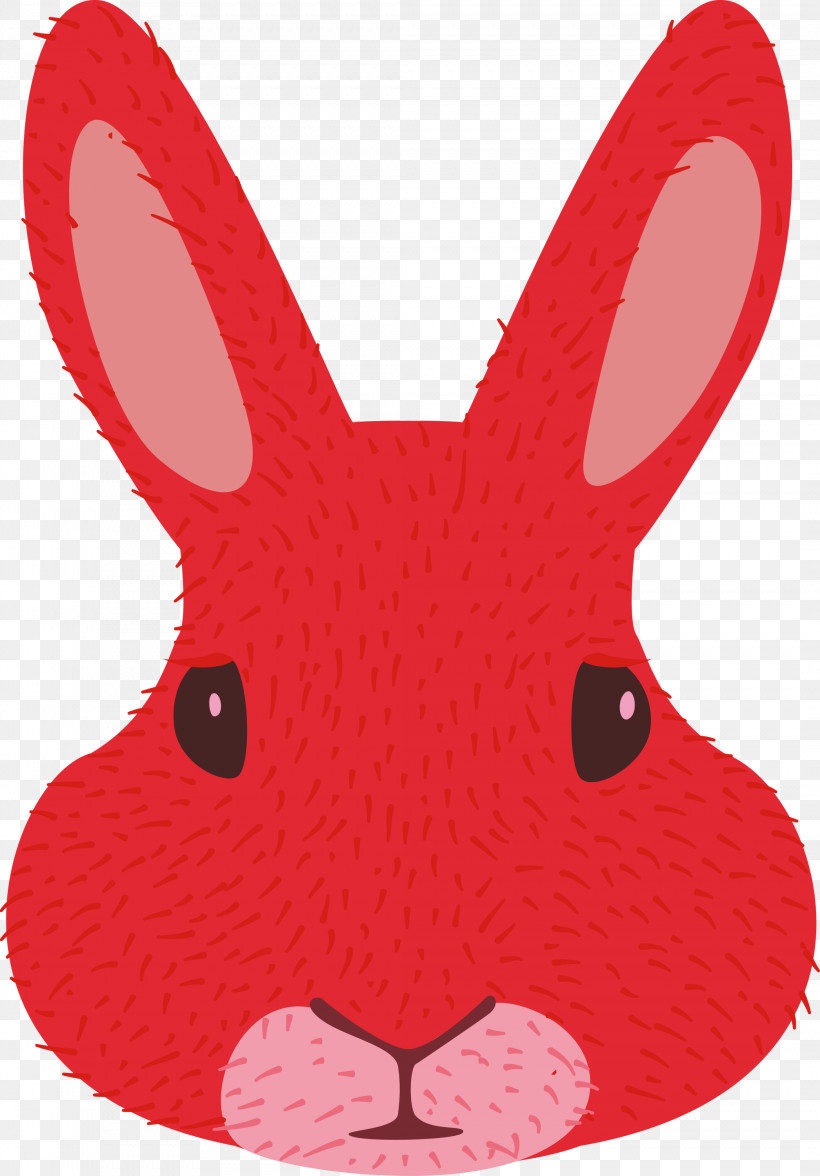 Easter Bunny, PNG, 2091x3000px, Cartoon Rabbit, Cute Rabbit, Easter Bunny, Rabbit, Red Download Free