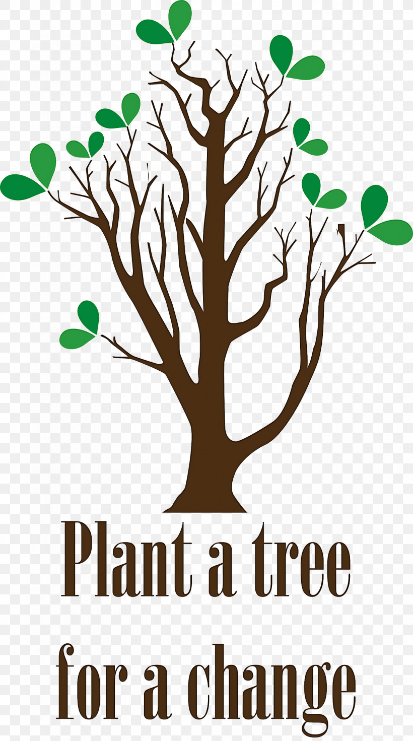 Plant A Tree For A Change Arbor Day, PNG, 1672x3000px, Arbor Day, Afforestation, Branch, Computer, Drawing Download Free