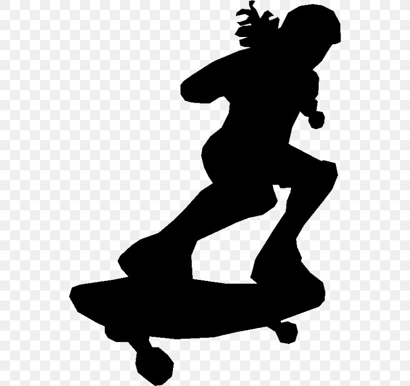 Skateboarding Clip Art, PNG, 544x771px, Skateboard, Black, Black And White, Footwear, Ice Skating Download Free