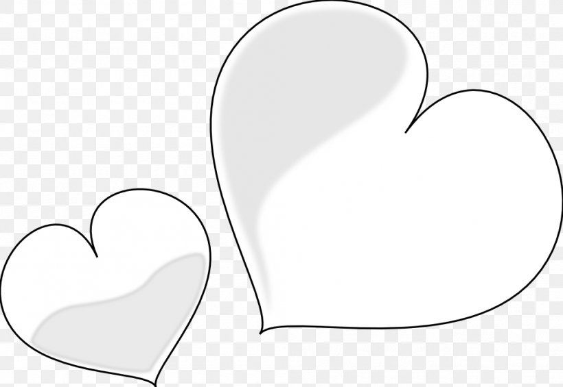 White Heart Clip Art, PNG, 999x689px, Watercolor, Cartoon, Flower, Frame, Heart Download Free