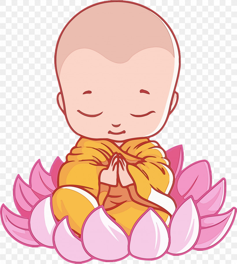 Pink Cheek Cartoon Nose Muscle, PNG, 2691x3000px, Bodhi Lotus, Cartoon, Cheek, Child, Lotus Download Free