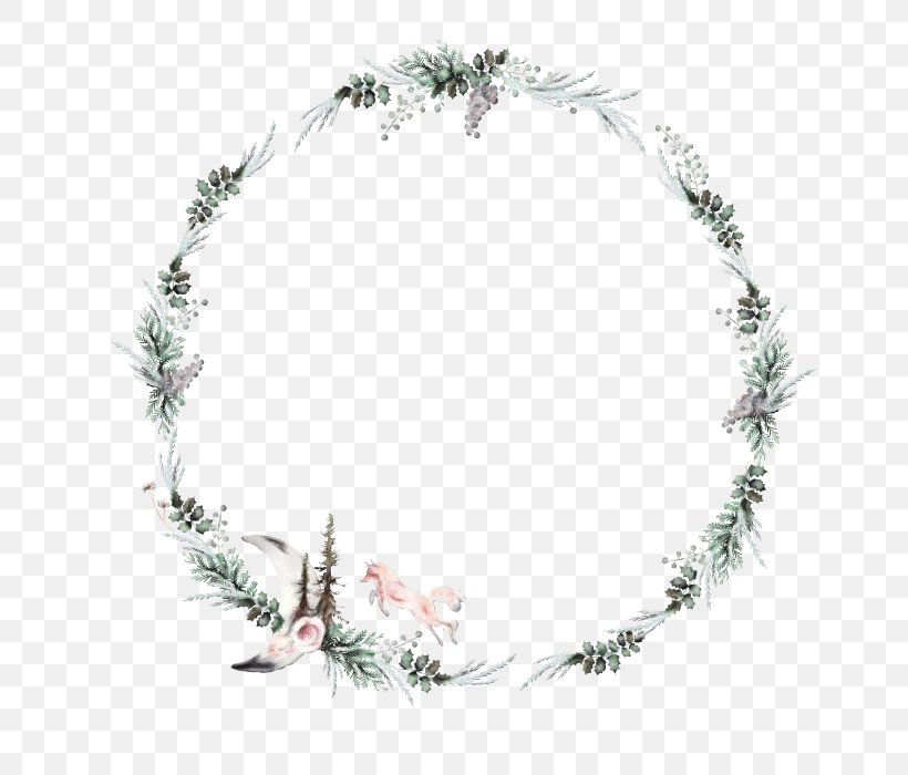 Christmas Wreath Drawing, PNG, 700x700px, Picture Frames, Christmas Decoration, Drawing, Green, Jewellery Download Free