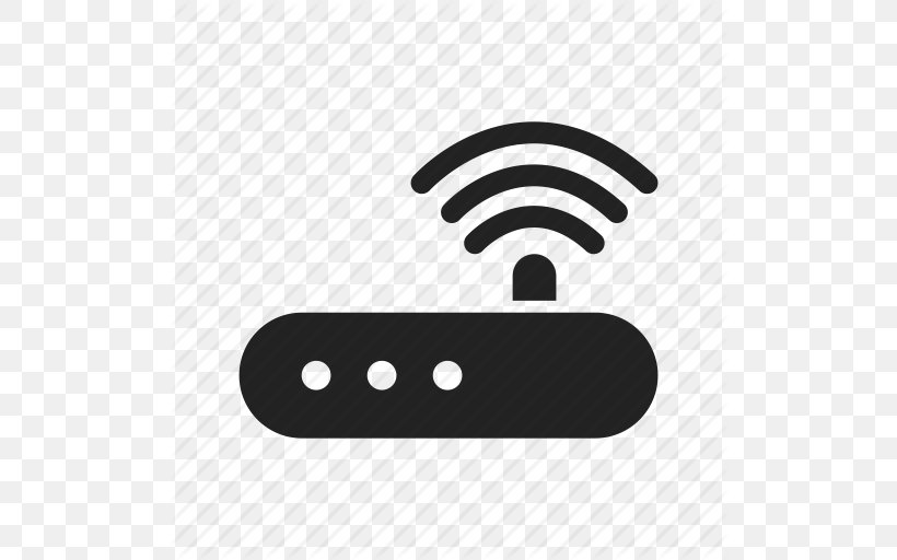 DSL Modem Router Wi-Fi, PNG, 512x512px, Modem, Black And White, Brand, Computer Hardware, Computer Network Download Free