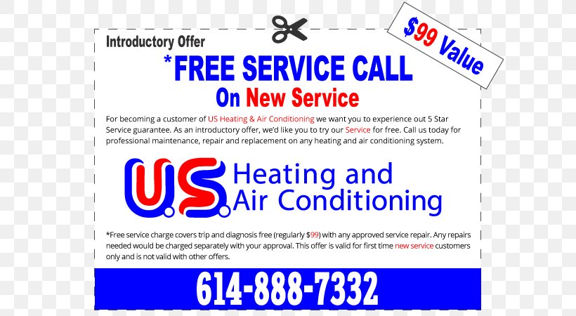 HVAC Furnace US Heating And Air Conditioning Heating System, PNG, 615x450px, Hvac, Advertising, Air Conditioning, Area, Banner Download Free