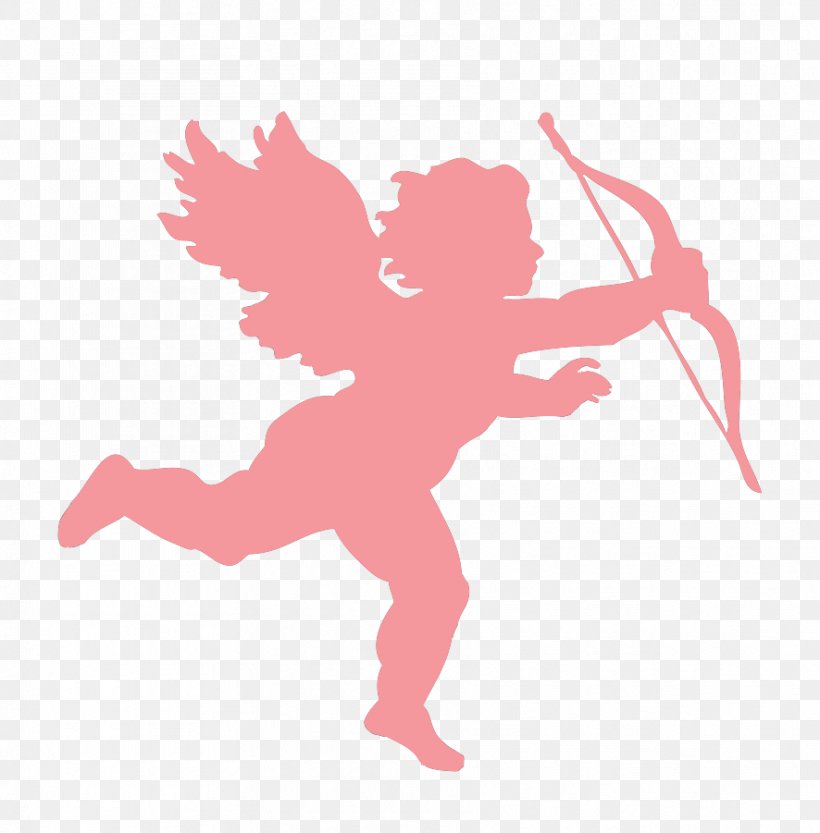 Cherub Cupid Silhouette Clip Art, PNG, 886x901px, Cherub, Angel, Art, Bow And Arrow, Cupid Download Free