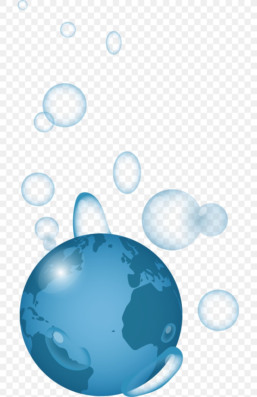 Earth Blue Euclidean Vector, PNG, 707x1266px, Earth, Azure, Blue, Bubble, Color Download Free