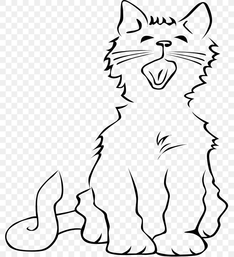 Cat Kitten Meow Clip Art, PNG, 783x900px, Cat, Area, Black, Black And White, Black Cat Download Free
