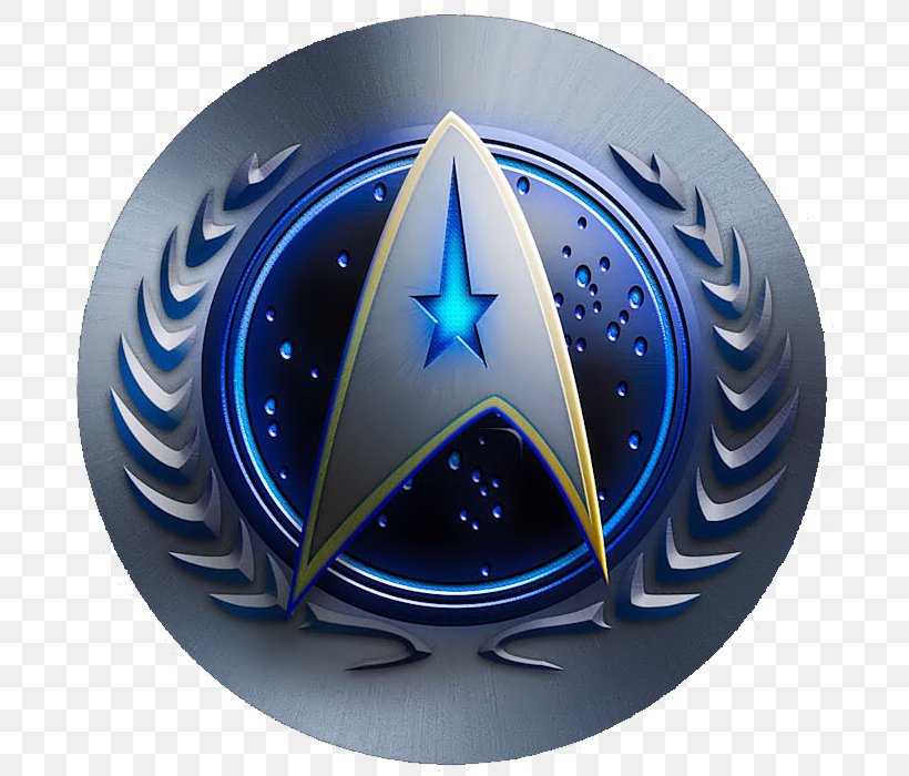 Star Trek Starfleet United Federation Of Planets LCARS Starship Enterprise, PNG, 710x700px, Star Trek, Badge, Cobalt Blue, Electric Blue, Emblem Download Free