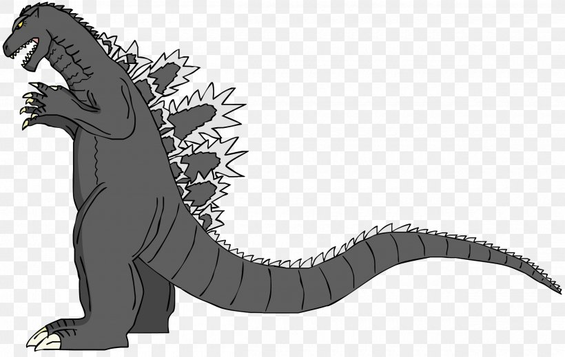 Super Godzilla Kaiju, PNG, 2500x1585px, Godzilla, Art, Black And White, Concept Art, Dinosaur Download Free