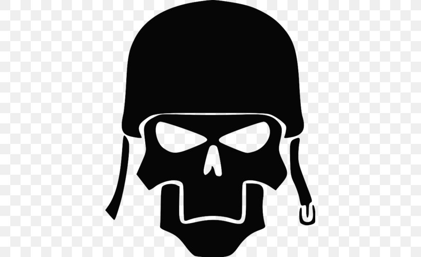 Decal Soldier Logo Sticker, PNG, 500x500px, Decal, Army, Black, Black And White, Bone Download Free