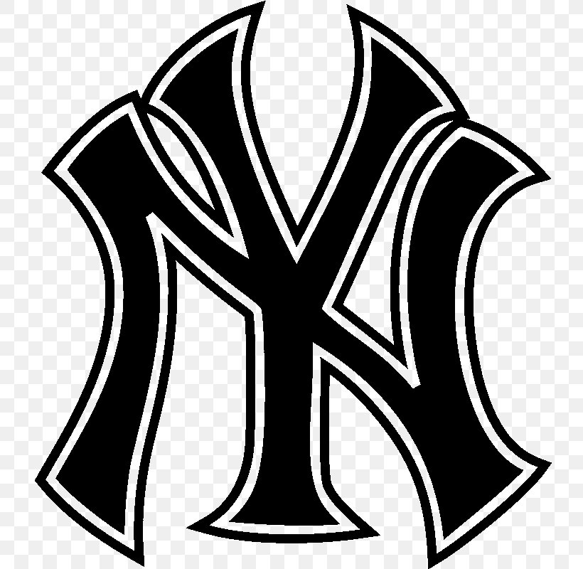 Logos And Uniforms Of The New York Yankees Yankee Stadium MLB Baseball, PNG, 800x800px, New York Yankees, Artwork, Baseball, Black, Black And White Download Free