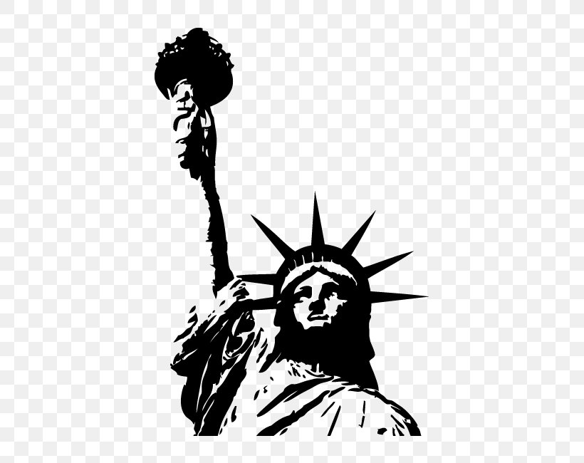 Statue Of Liberty Art Drawing Clip Art, PNG, 650x650px, Statue Of Liberty, Art, Artwork, Black, Black And White Download Free
