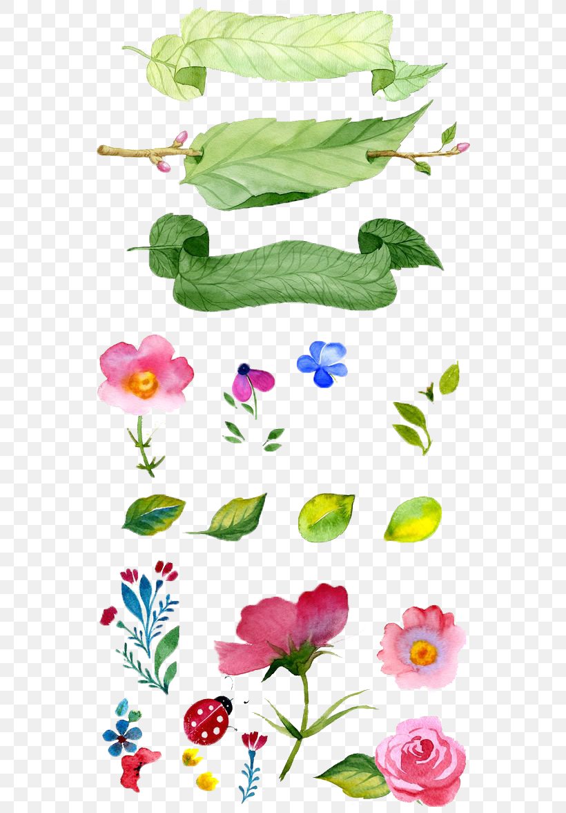 Watercolor Painting Flower Illustration, PNG, 564x1177px, Watercolour Flowers, Art, Artwork, Border, Branch Download Free
