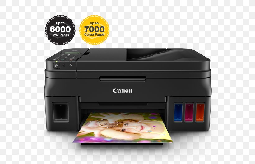 Canon Canon 2316C002 Inkjet Multifunction Printer Pixma G4210 Color Photo Print Desktop Copier/Fax/Printer/Scanner 60 Second Pho Multi-function Printer Inkjet Printing, PNG, 640x530px, Canon, Color Printing, Continuous Ink System, Electronic Device, Image Scanner Download Free
