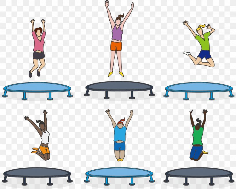 Euclidean Vector Trampoline, PNG, 2408x1930px, Trampoline, Arm, Furniture, Joint, Jumping Download Free
