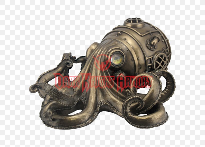 Steampunk Octopus Steam Powered Box Cyberpunk, PNG, 588x588px, Steampunk, Box, Cyberpunk, Fantasy, Fiction Download Free