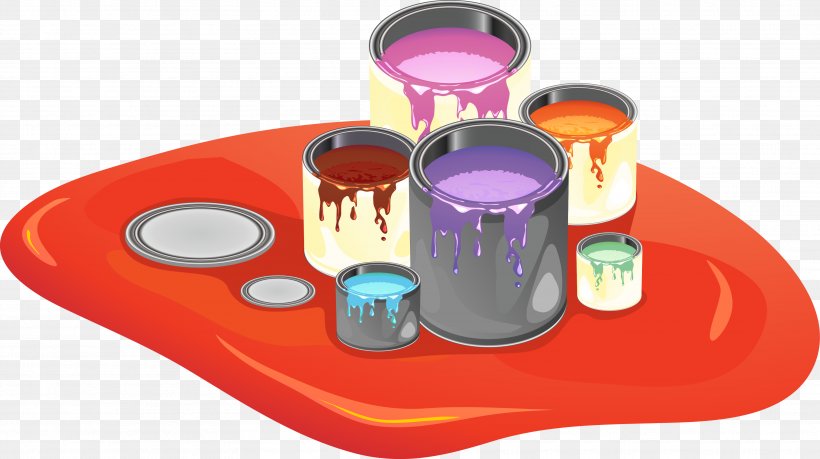 Paint Plastic Clip Art, PNG, 3538x1983px, Paint, Aerosol Paint, Bucket, Coffee Cup, Color Download Free