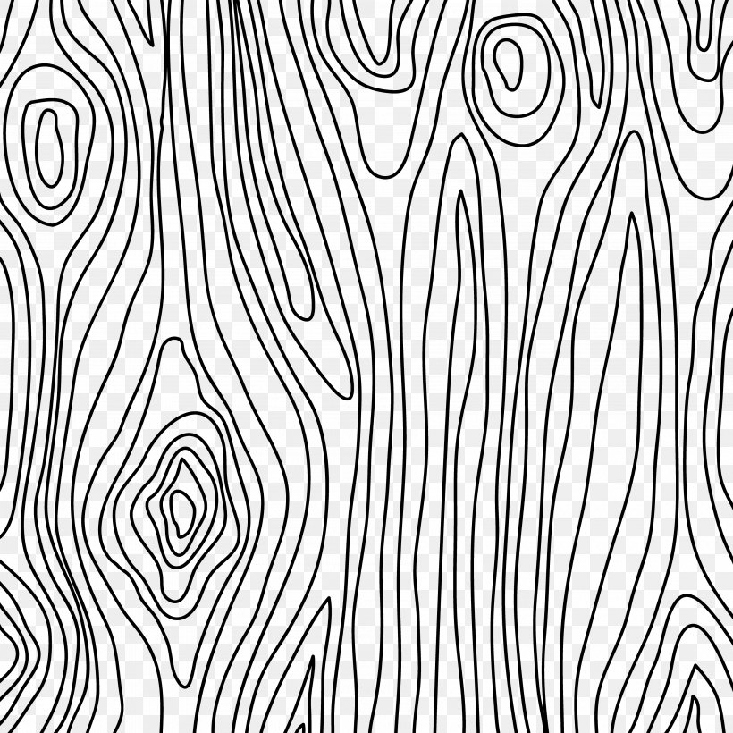 Wood Knot - Wood Grain Drawing