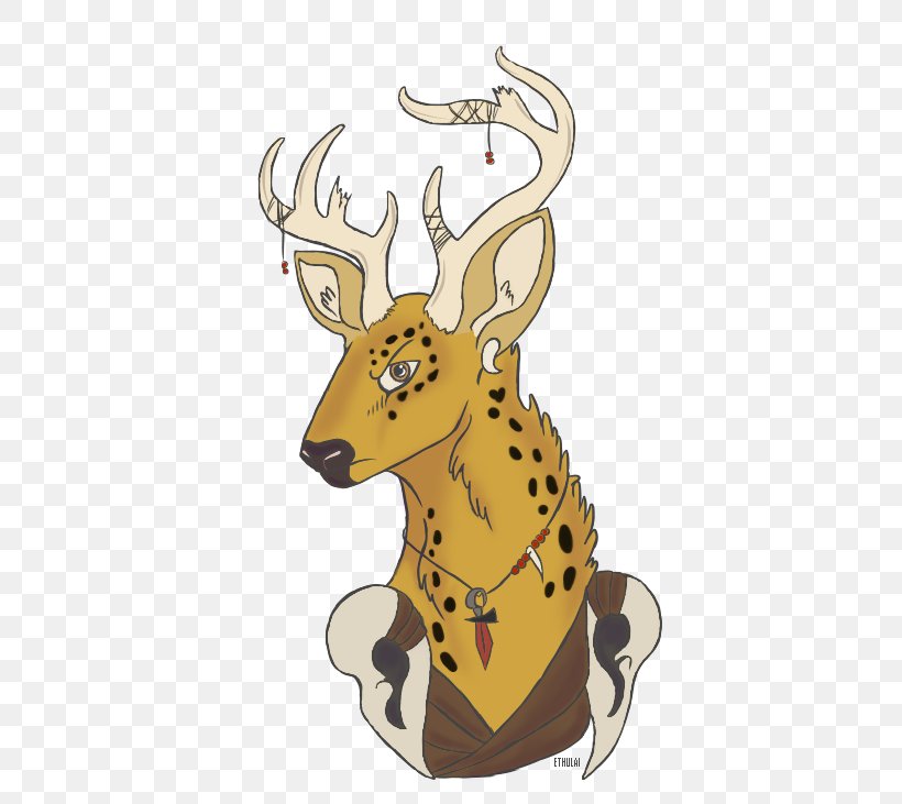 Reindeer Antler Wildlife Clip Art, PNG, 448x731px, Reindeer, Antler, Art, Character, Deer Download Free