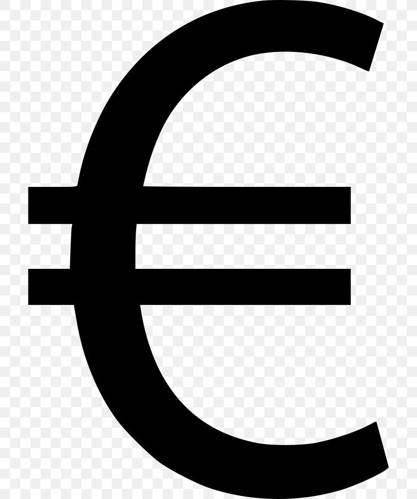 Currency Symbol Euro Sign French Franc, PNG, 710x980px, Currency Symbol, Area, Black, Black And White, Brand Download Free