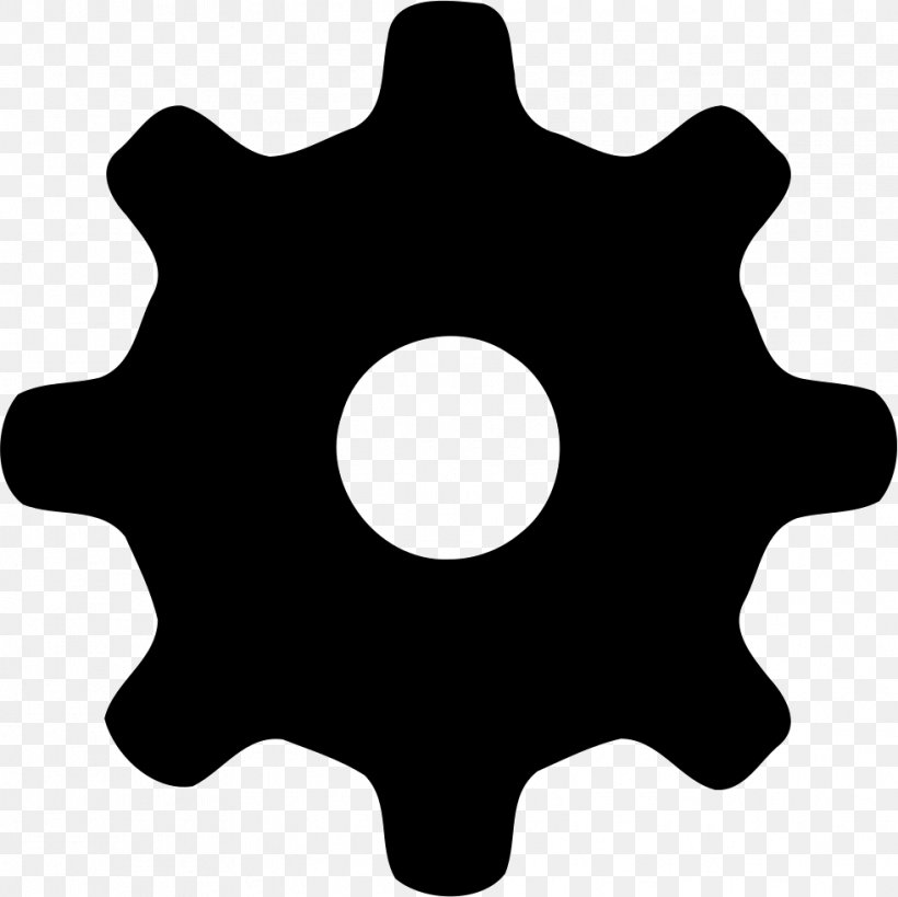 Gear Clip Art, PNG, 981x980px, Gear, Black And White, Black Gear, Drawing, Royaltyfree Download Free