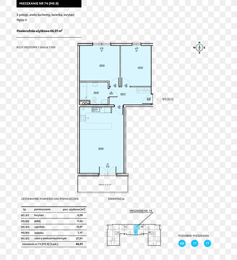 Housing Zacisze Kordiana Podgórze Kurdwanów Apartment, PNG, 705x899px, Apartment, Area, City District, Diagram, Elevation Download Free