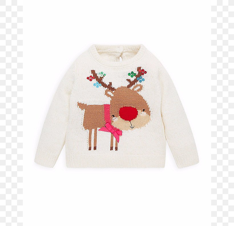 Reindeer Long-sleeved T-shirt Sweater Long-sleeved T-shirt, PNG, 820x792px, Reindeer, Christmas, Deer, Light, Long Sleeved T Shirt Download Free
