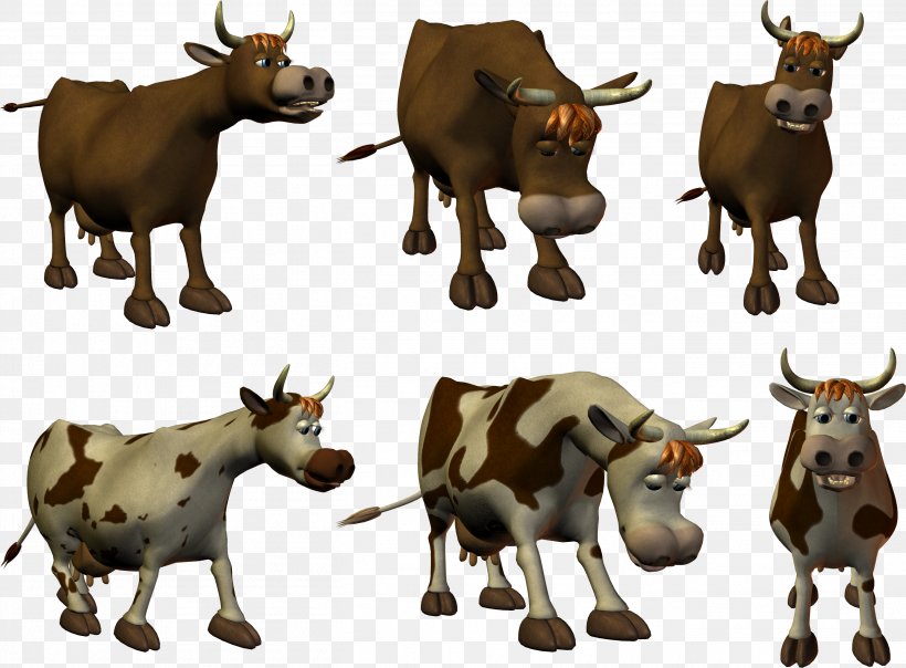 Taurine Cattle Calf Ox, PNG, 2710x1997px, Taurine Cattle, Antelope, Bull, Calf, Cartoon Download Free