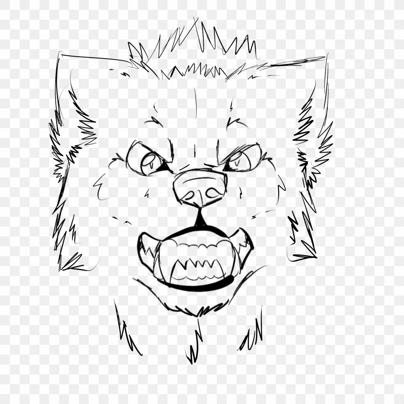Gray Wolf Drawing Line Art Sketch, PNG, 3000x3000px, Gray Wolf, Architectural Drawing, Art, Artwork, Black Download Free