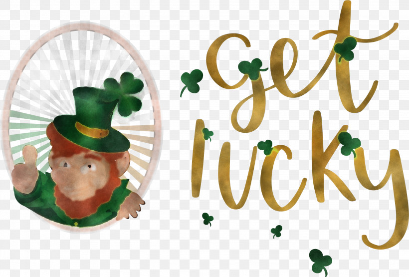 Get Lucky Saint Patrick Patricks Day, PNG, 3072x2080px, Get Lucky, Biology, Christmas Day, Christmas Ornament, Christmas Ornament M Download Free