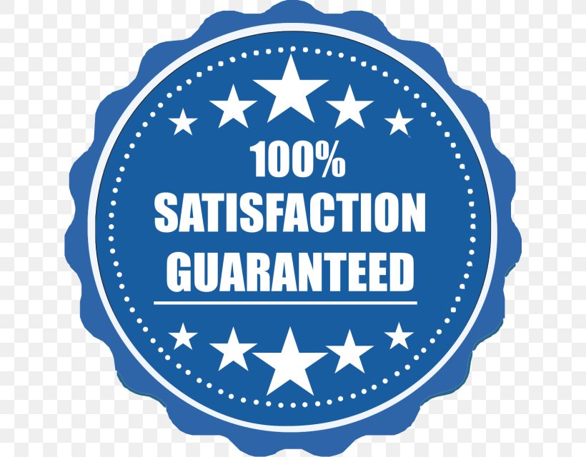 Money Back Guarantee Customer Satisfaction Service, PNG, 640x640px, Money Back Guarantee, Area, Blue, Brand, Cleaner Download Free