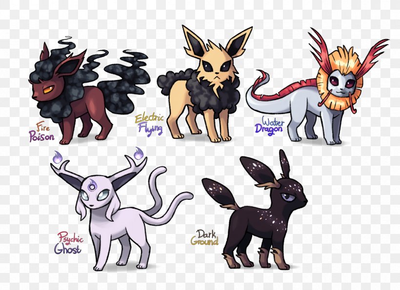 Pokémon Sun And Moon Eevee Vaporeon Flareon, PNG, 1280x929px, Eevee, Alola, Animal Figure, Art, Carnivoran Download Free