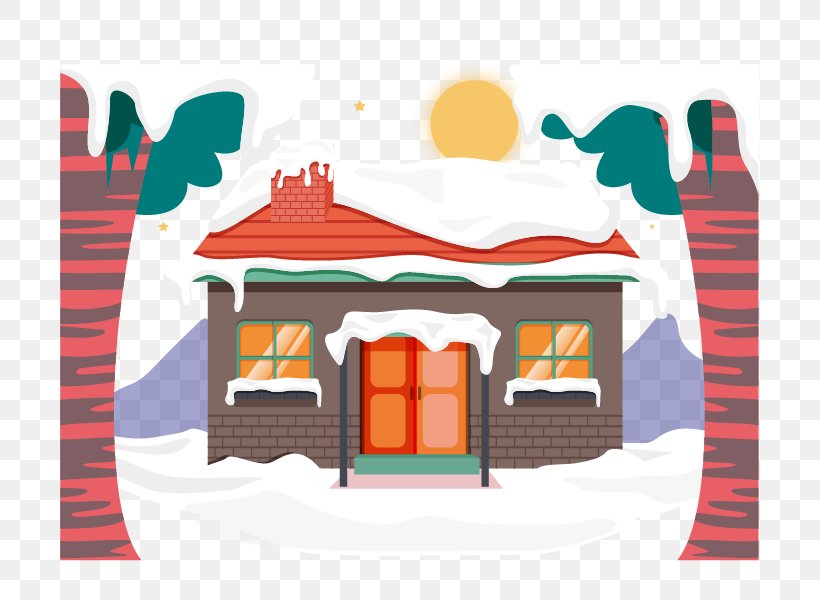 Snow House Clip Art, PNG, 742x600px, Snow, Brand, Home, House, Roof Download Free