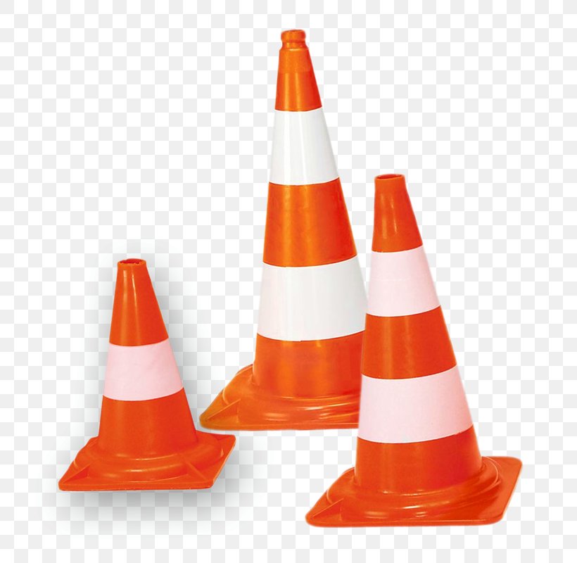 Traffic Cone Orange Roadworks Polyvinyl Chloride, PNG, 800x800px, Traffic Cone, Bahan, Cone, Drivers License, Green Download Free