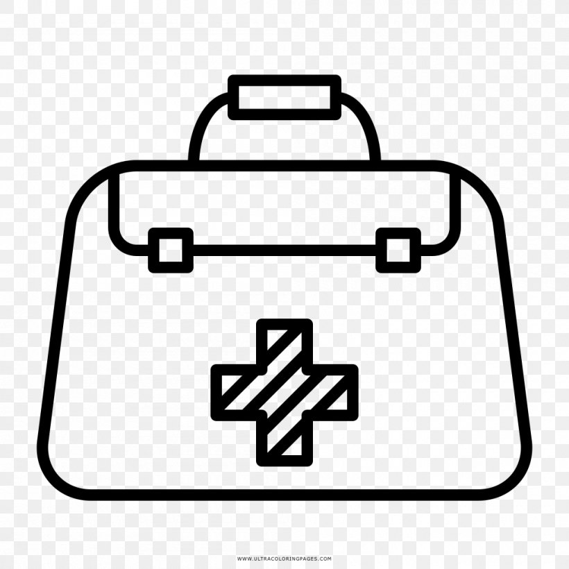 Drawing Bag Black And White Physician Coloring Book, PNG, 1000x1000px, Drawing, Area, Bag, Black, Black And White Download Free