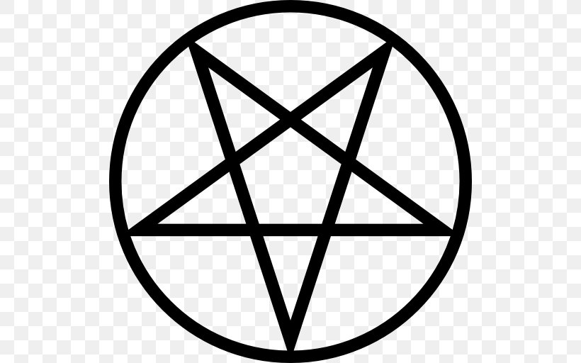 Pentagram Circle Sign Symbol, PNG, 512x512px, Pentagram, Area, Black, Black And White, Line Art Download Free