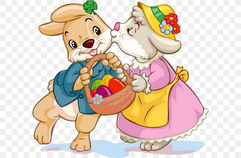 Easter Bunny Clip Art Easter Egg Easter Basket, PNG, 600x540px, Easter Bunny, Art, Artwork, Basket, Cartoon Download Free