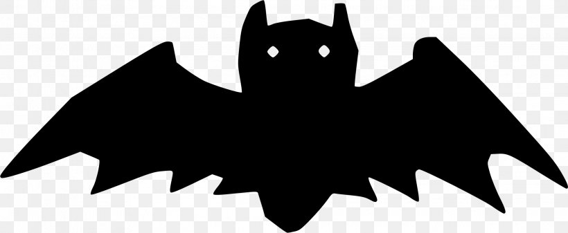 Bat Silhouette Clip Art, PNG, 2237x922px, Bat, Black, Black And White, Cartoon, Character Download Free