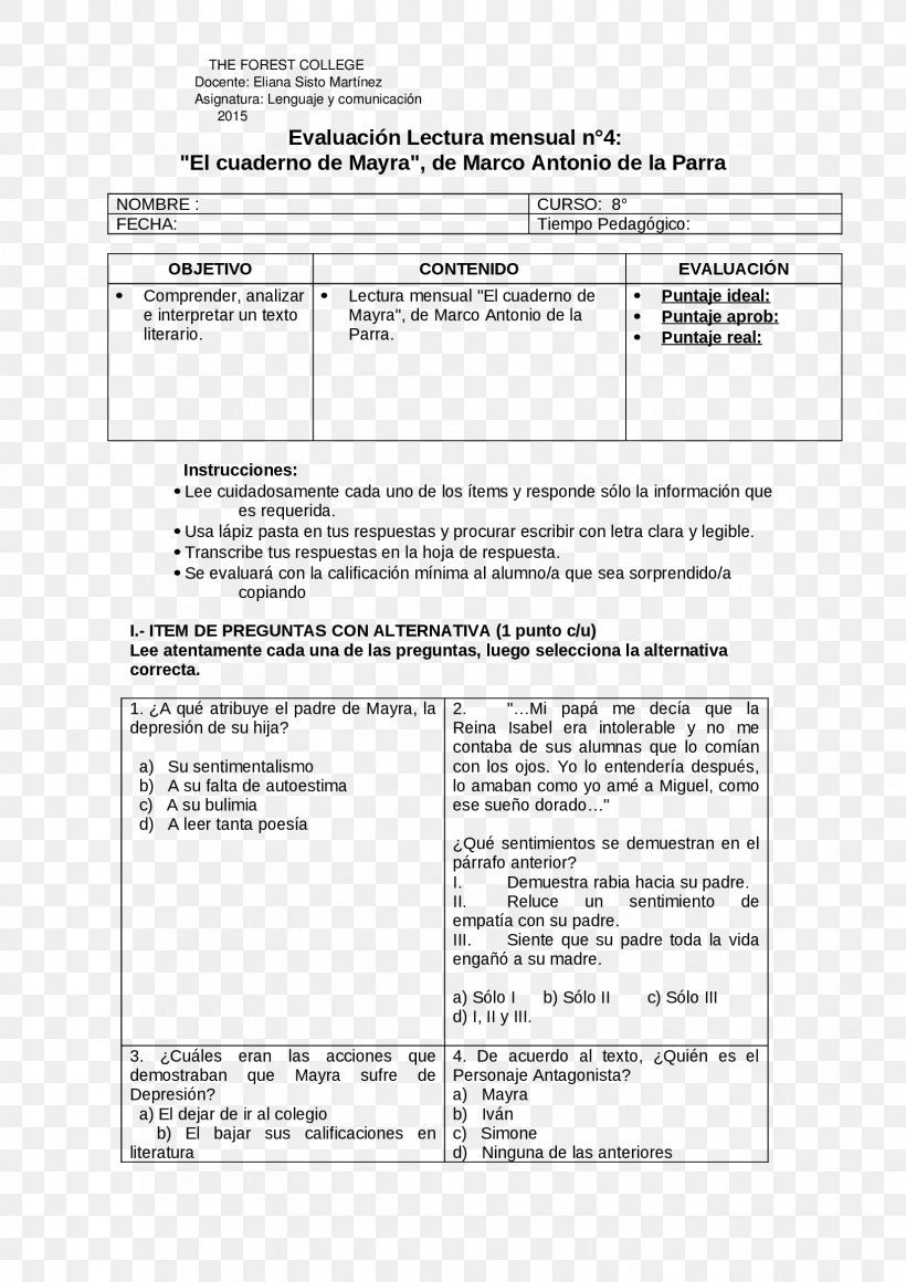 El Cuaderno De Mayra Document Notebook Text, PNG, 1653x2339px, Document, Area, Black And White, Book, Course Download Free