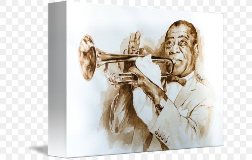 Trumpet Trombone Gallery Wrap Mellophone Canvas, PNG, 650x521px, Watercolor, Cartoon, Flower, Frame, Heart Download Free